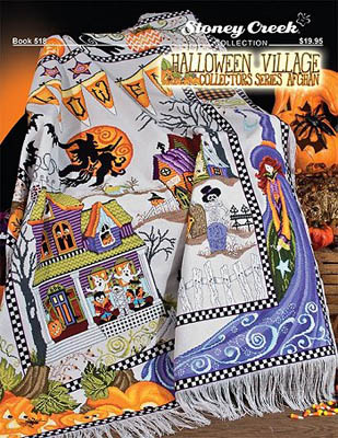 Halloween Village Collectors Series Afghan
